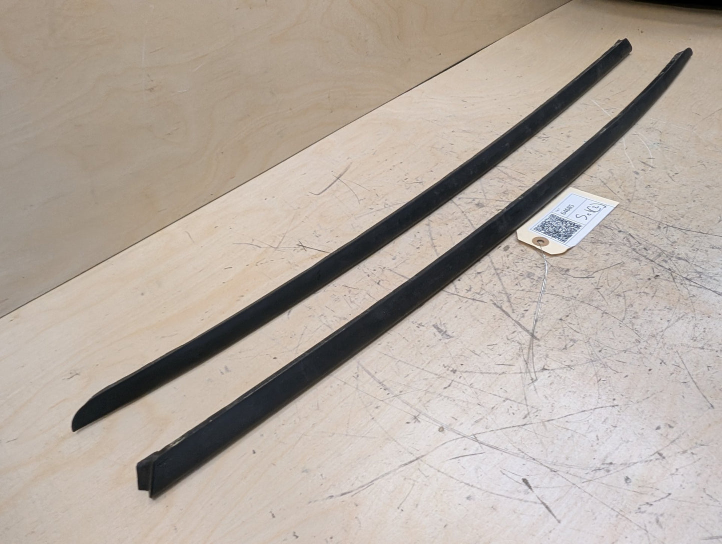 2011-2017 Audi RS5 8T Front Left Right Side Windshield Drip Trim Molding SET 8T0854327A OEM