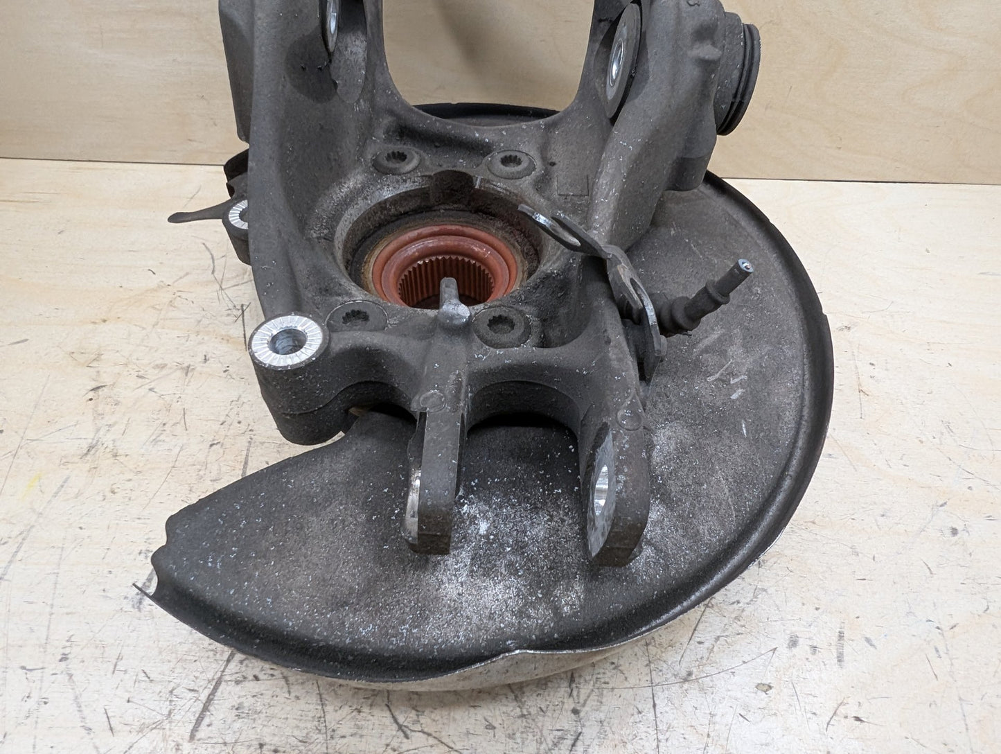 2011-2017 Audi RS5 8T Rear Left Driver Spindle Knuckle w/ Bearing 8K0505431AS OEM