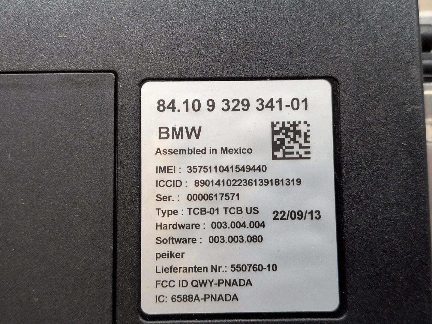 14-17 OEM BMW F06 F10 F22 F30 F32 F80 M3 M4 Telematics Control Unit Module TCB