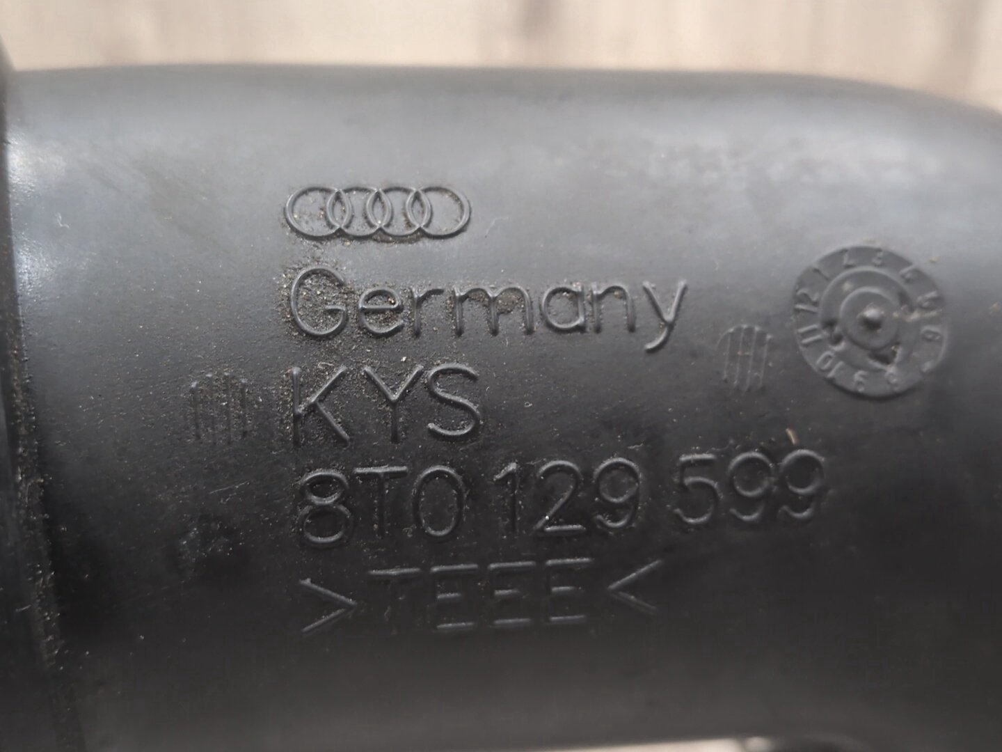 11-17 Audi 8T RS5 CFSA Engine Motor Throttle Body Intake Tube Pipe SET 8T0129599