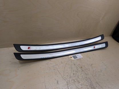 2011-2017 Audi RS5 8T Front Left Right Scuff Plate Door Sill SET 8T0853373