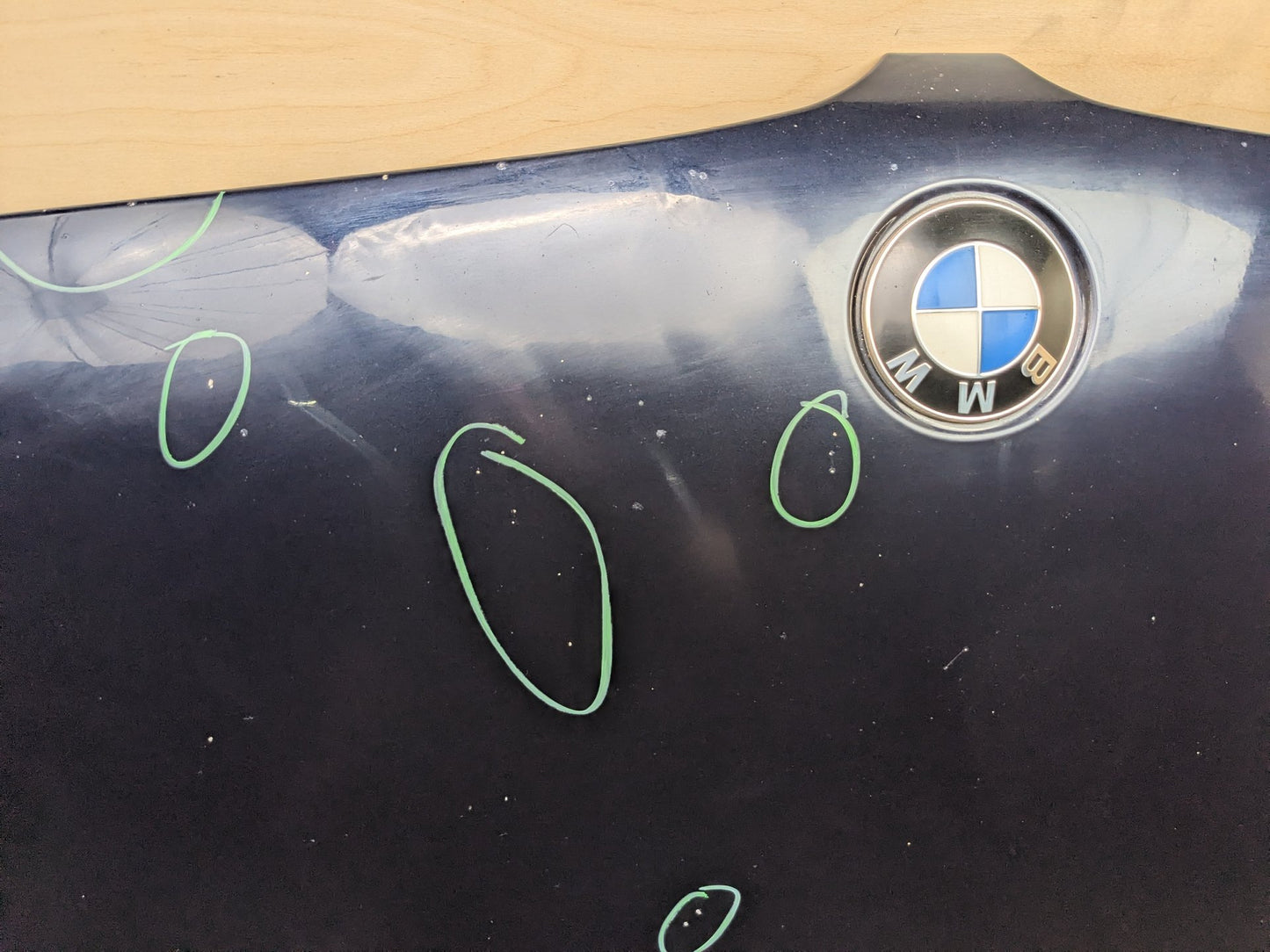 17-23 OEM BMW G30 G31 530 540 M550 Hood Panel Bonnet Blue A89