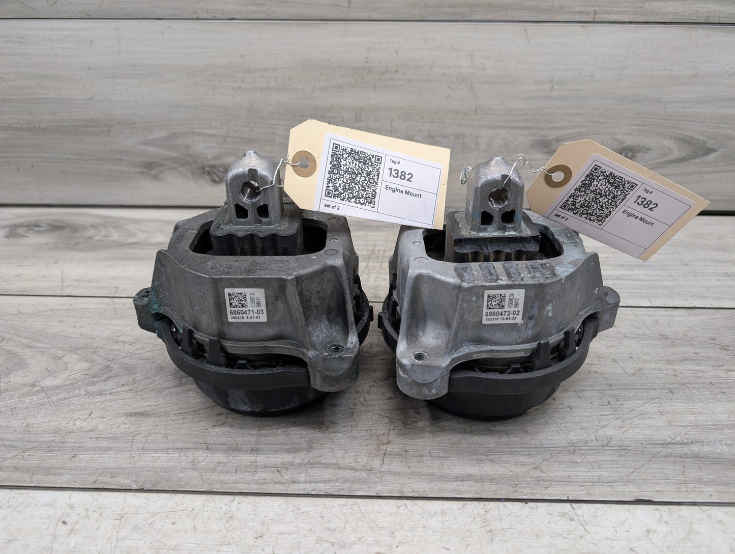 2018 - 2023 BMW X3 G01 Left Right Engine Bracket Support Mount SET 6860472 B58B30M0