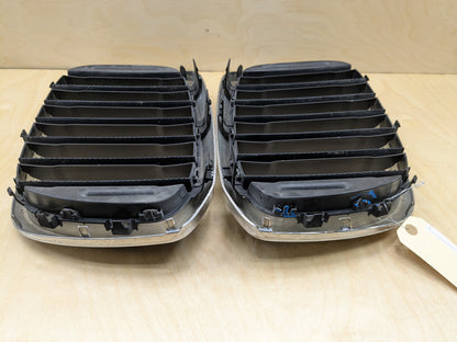 2018-2025 BMW X3 G01 Front Left Right Upper Bumper Cover Kidney Grilles SET 8091725 OEM