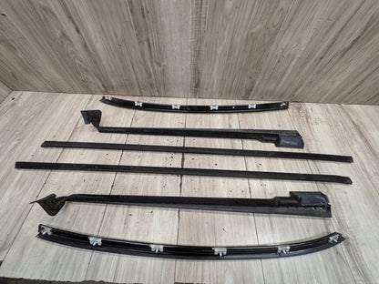 2004-2010 BMW M6 E64 Front Rear Left Right Door Gloss Shadow Line Trim Moldings SET 7905425 OEM