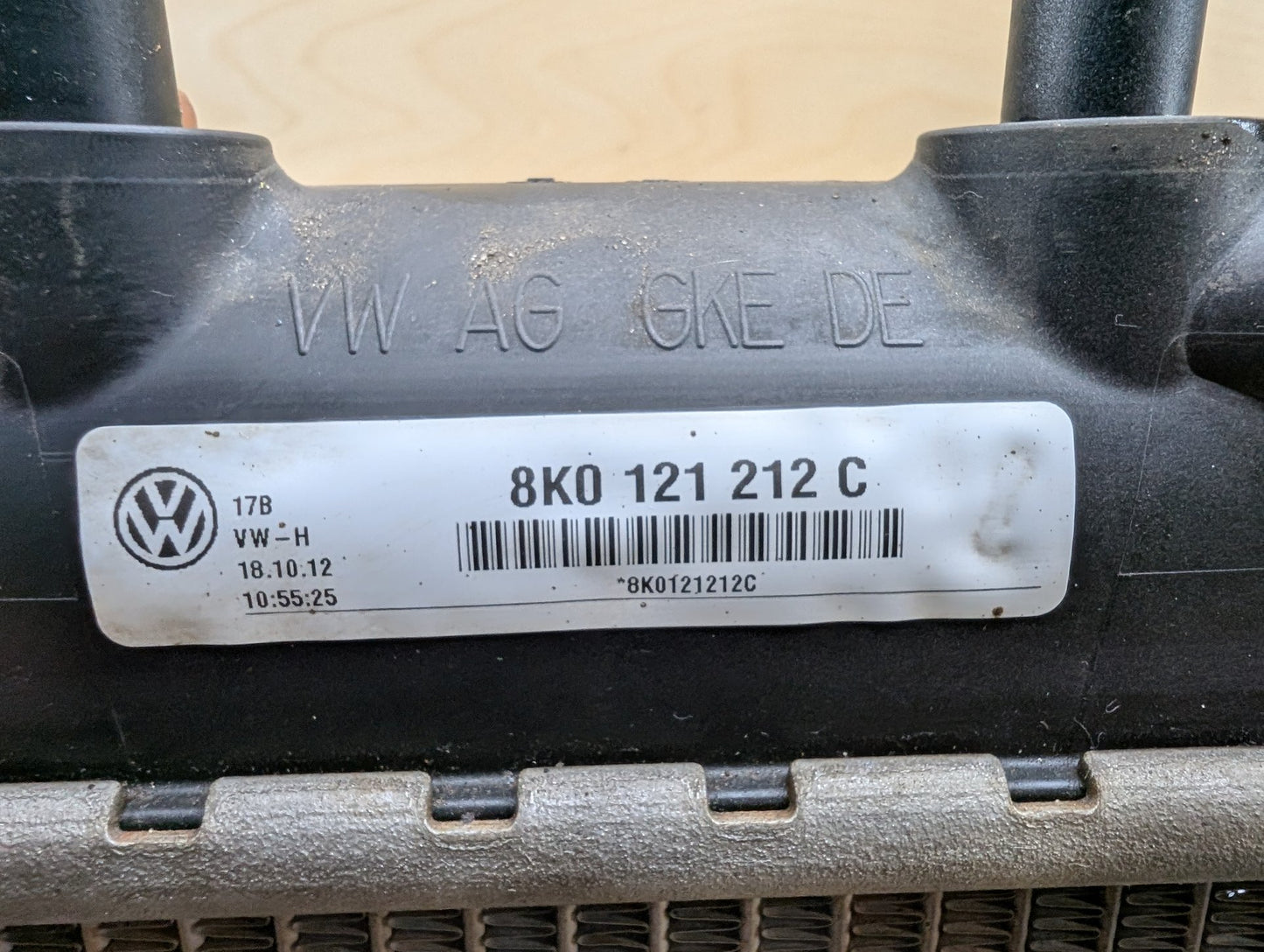 2011-2017 Audi RS5 8T Left or Right Secondary Auxiliary radiator 8K0121212C