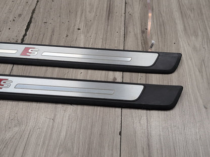 17-25 OEM AUDI A4 A5 S4 S5 Front Left Right S line Door Sill Scuff Panel SET