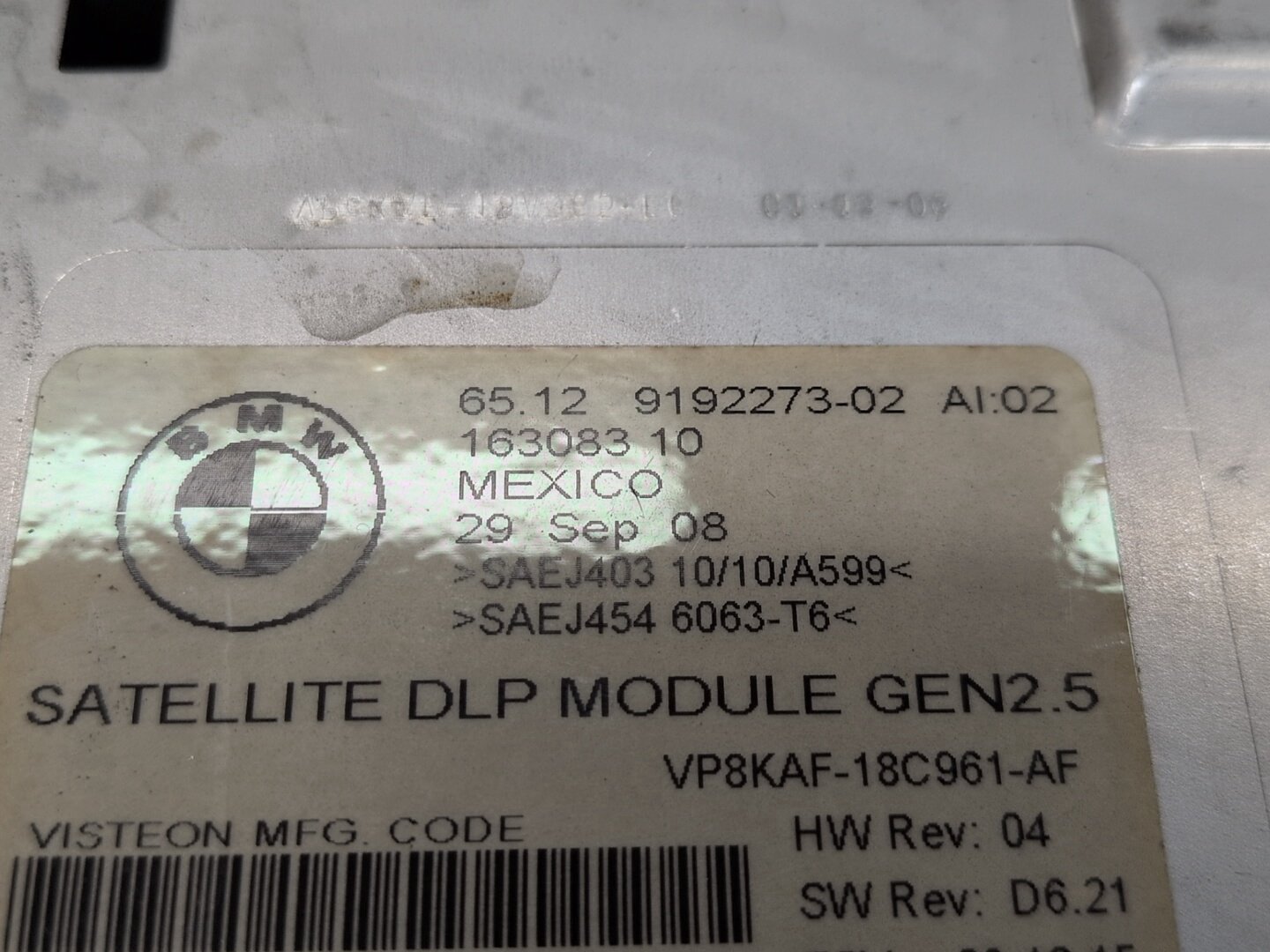 OEM BMW E88 E60 E90 E92 E93 E70 X5 Sirius Satellite Radio DLP Module GEN 2.5