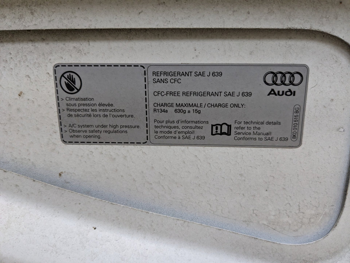 13-17 Audi S5 A5 RS5 2 Door Hood Bonnet Shell Panel 8T0823029H White 2Y/S9R