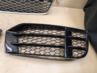 2011-2017 Audi RS5 8T Front Left Right Center Bumper Cover Grilles SET 8T0853651J OEM