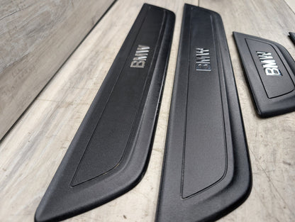 2011 - 2017 BMW X3 F25 Front Rear Left Right Scuff Plate Door Sill SET 7205597 N55B30M0