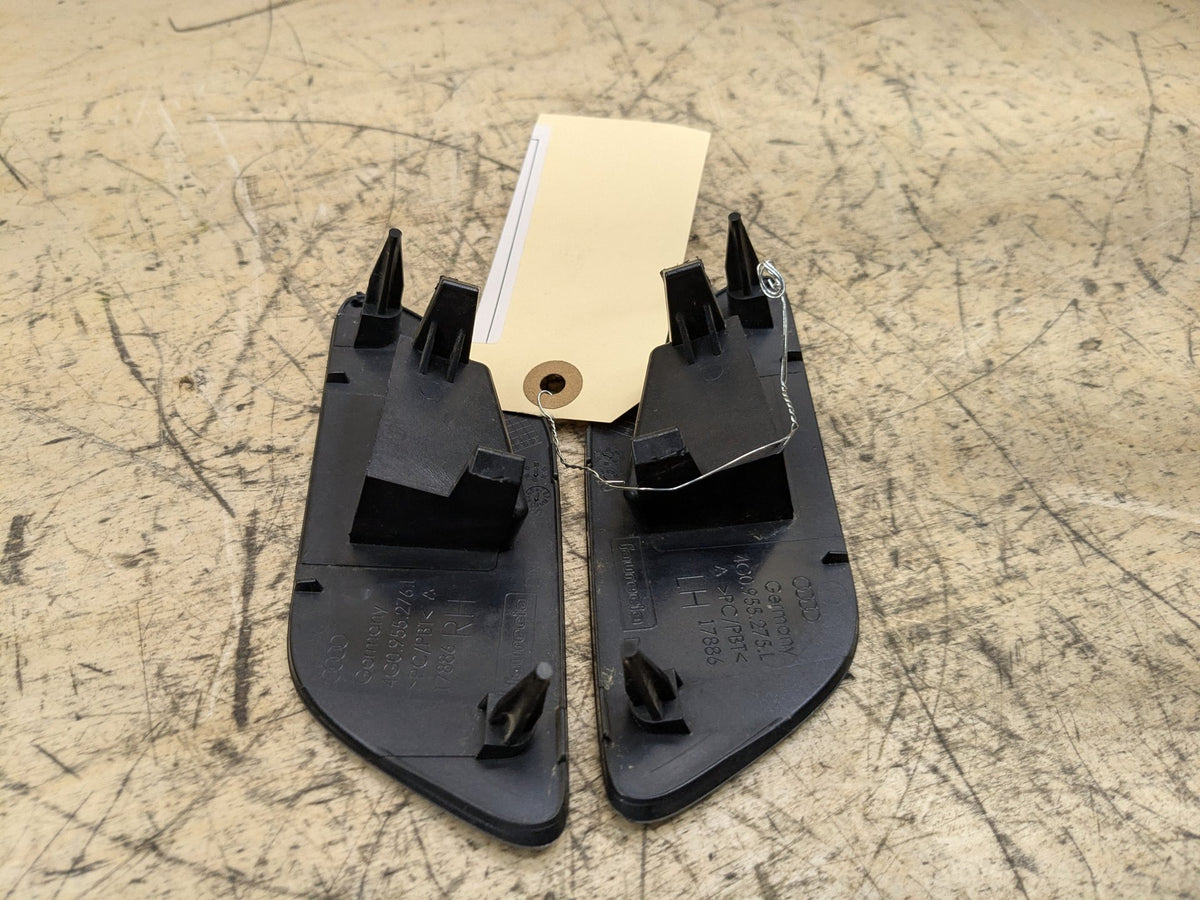 2012-2018 Audi A6 C7 Headlight Washer Nozzle Covers SET 4G0955275L OEM