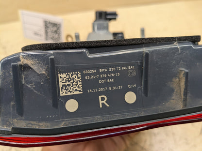 17-20 OEM BMW F90 G30 530 540 M550 M5 Rear Right Passenger Trunk Tail Light