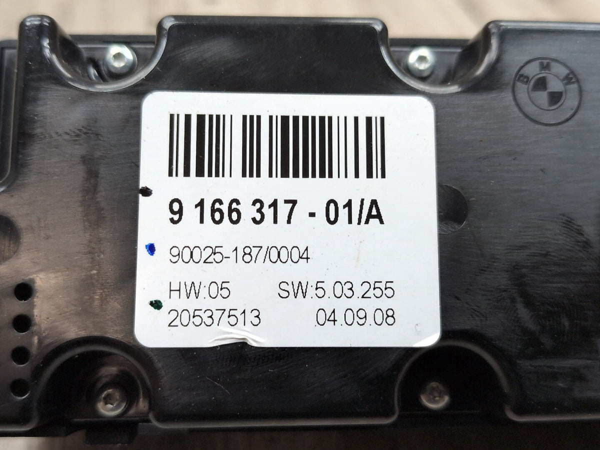 07-14 OEM BMW E70 E71 X5 X6 Rear AC Tempertaure Heater Climate Control Switch