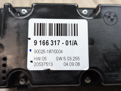 07-14 OEM BMW E70 E71 X5 X6 Rear AC Tempertaure Heater Climate Control Switch