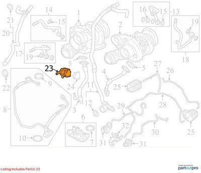 2015-2018 BMW F85 X5 S63B44T2 Engine Motor Cooling Auxiliary Water Pump 7629917