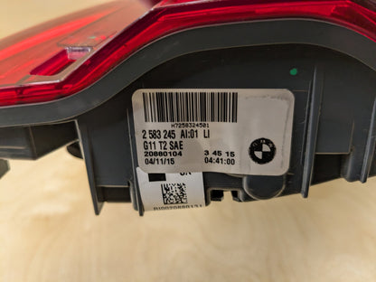 16-19 OEM BMW G11 G12 740 750 M760 Rear Left Driver Trunk Inner Stop Tail Light