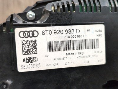 10-11 OEM Audi A5 S5 Instrument Speedometer Guage Cluster 8t0920983d