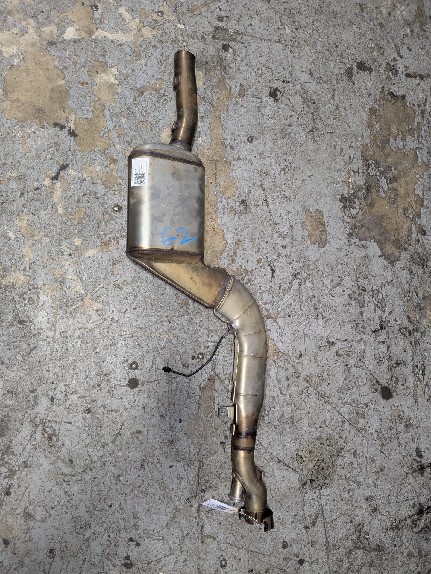 14-18 OEM BMW F30 328 Diesel Rear Exhaust Muffler PN: 8570096