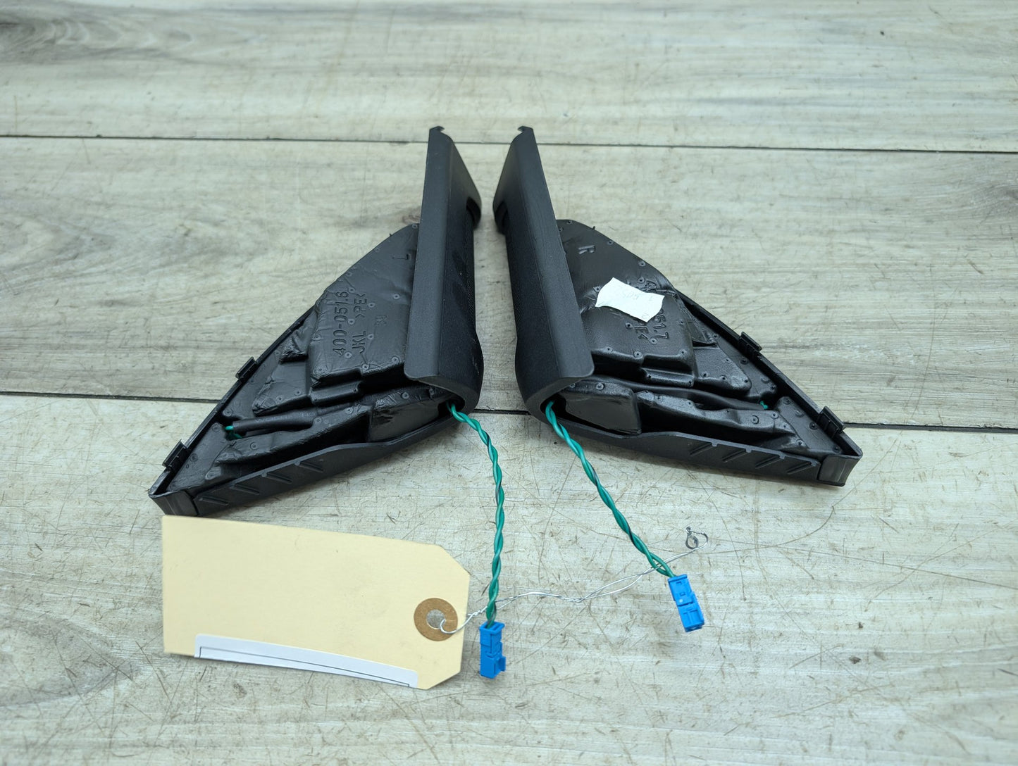 17-23 BMW 530i G30 Front Left Right Door Triangle Corner Speaker Assemblys SET 9354083