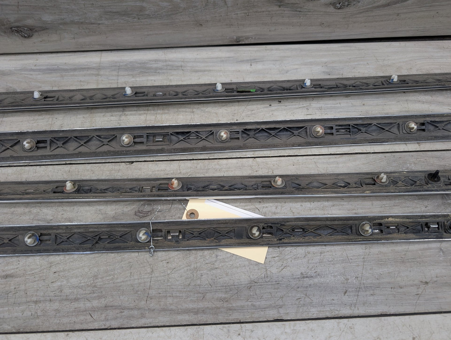 2016-2022 BMW 750Li G12 Front Rear Left Right Exterior Door Trim Molding SET 7397869