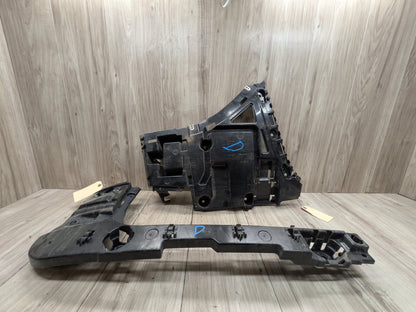 18-21 BMW G01 F97 X3 Rear Bumper Left Driver Side Guide Brackets Mounts Supports