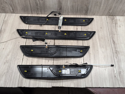 2012-2018 BMW M6 F06 Front Rear Left Right Scuff Plate Door Sill SET 7277249 OEM