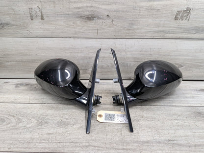 2008-2013 BMW 128i E82 Front Left Right Side Mirror Assembly BlackSET 7268305