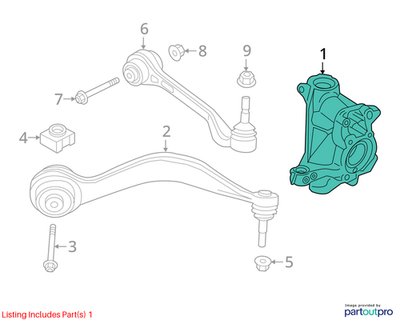 19-25 OEM BMW G20 G22 G23 FRONT Left Driver Hub Spindle Knuckle Bearing RWD