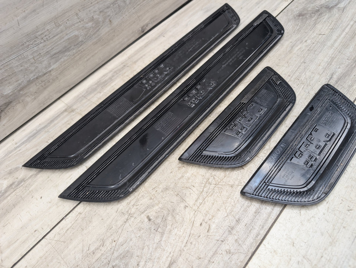 2011 - 2017 BMW X3 F25 Front Rear Left Right Scuff Plate Door Sill SET 7205597 N55B30M0
