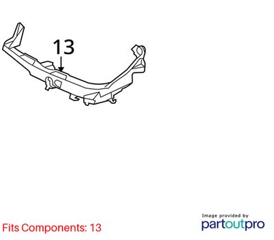 09-11 BMW E90 E91 LCI Front Left Driver Headlight Arm Bracket Mount Plastic