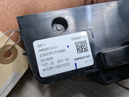 2019-2026 BMW X5 G05 Rear AC Heater Climate Control Switch 9462515