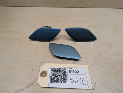 2007-2013 BMW 335i E93 Front Left Right Bumper Headlight Washer Nozzle Insert Covers SET 7158749