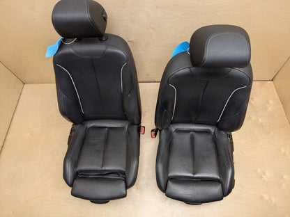 12-20 OEM BMW F30 F36 Front Left Driver Right Passenger Seat Assemblys SET Black