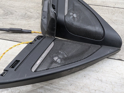 2014 - 2019 BMW 340 F34 Front Left Right Door Triangle Corner Speaker Assemblys SET 9226357 B58B30M0