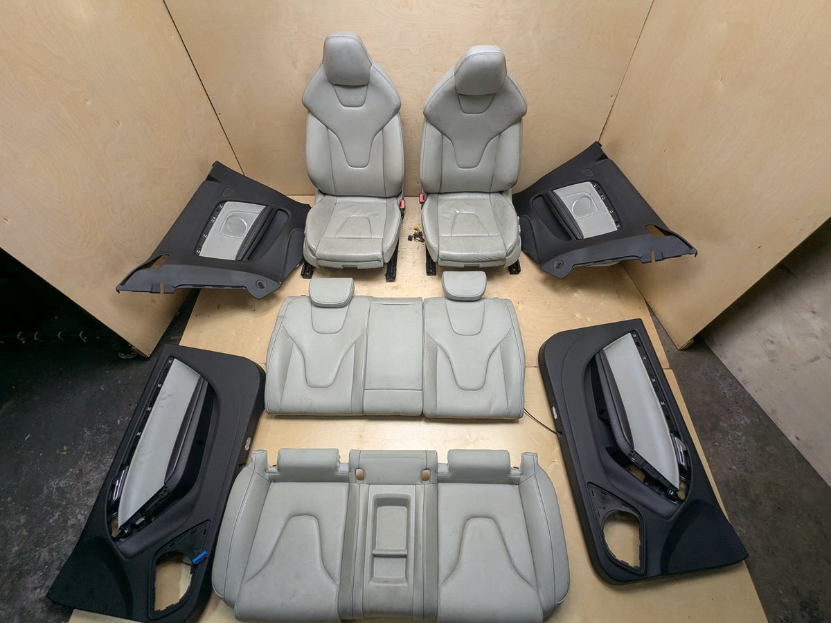 09-17 OEM Audi A5 S5 RS5 B8 8T COUPE Interior Front Rear Seats Door Panels CREAM