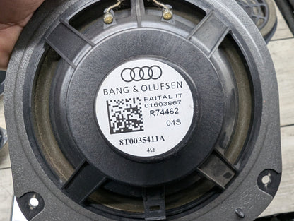 2008-2017 Audi S5 8T Speakers SET 8F1035223A 09-17 OEM AUDI A5 S5 BANG & OLUFSEN Front Rear Door SUB Tweeter Speakers SET OEM