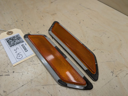 2012-2018 BMW 328i F30 Front Left Right Bumper Reflectors SET