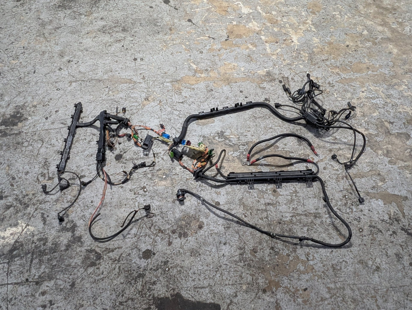 2007-2013 BMW E93 328i N52B30M1 Engine Motor Transmission Wiring Wire Harness SET 7555003