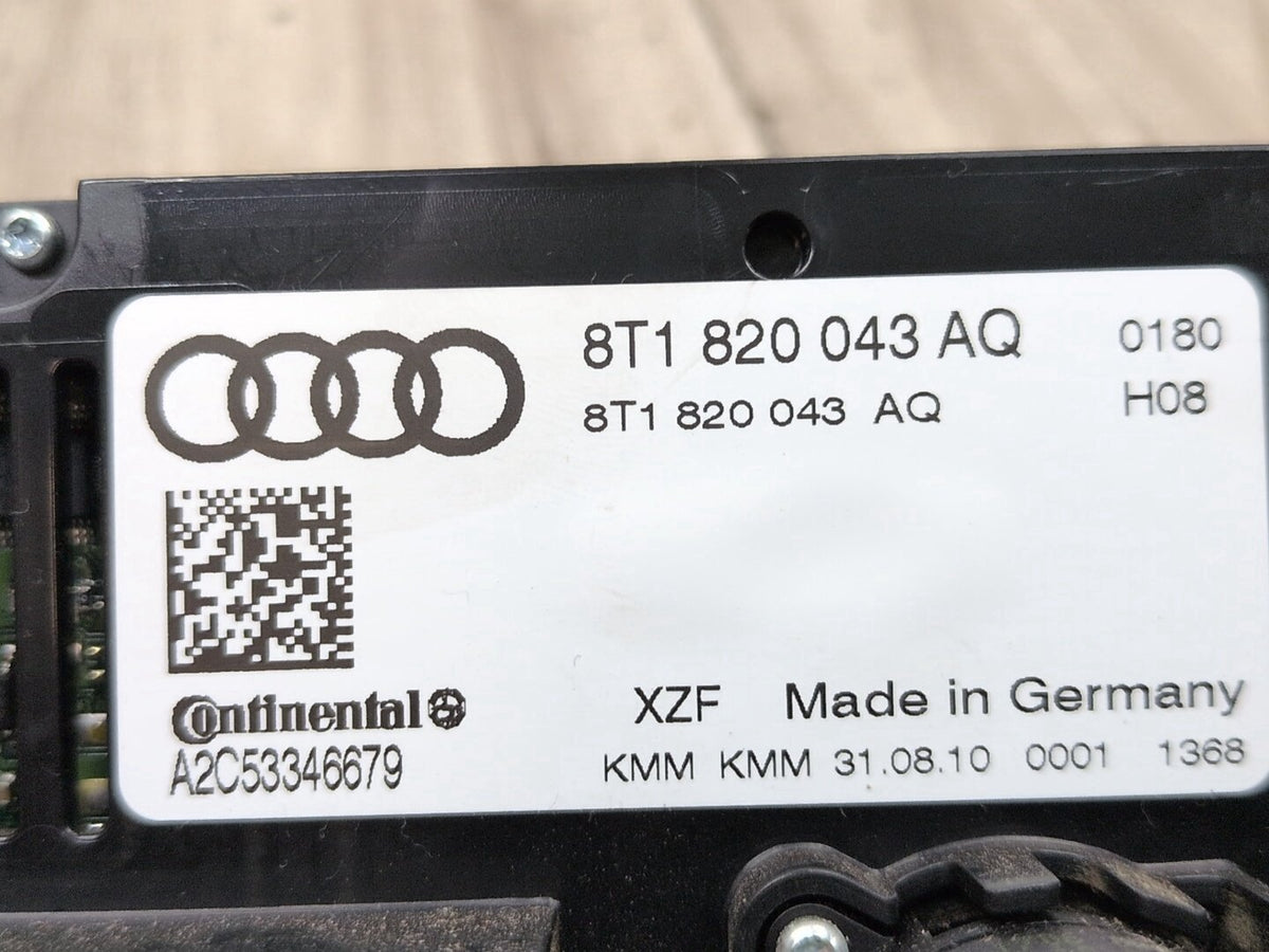 2010-2016 Audi S4 B8 Front AC Heater Climate Control Switch 8T1820043AQ OEM