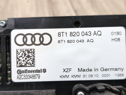 2010-2016 Audi S4 B8 Front AC Heater Climate Control Switch 8T1820043AQ OEM