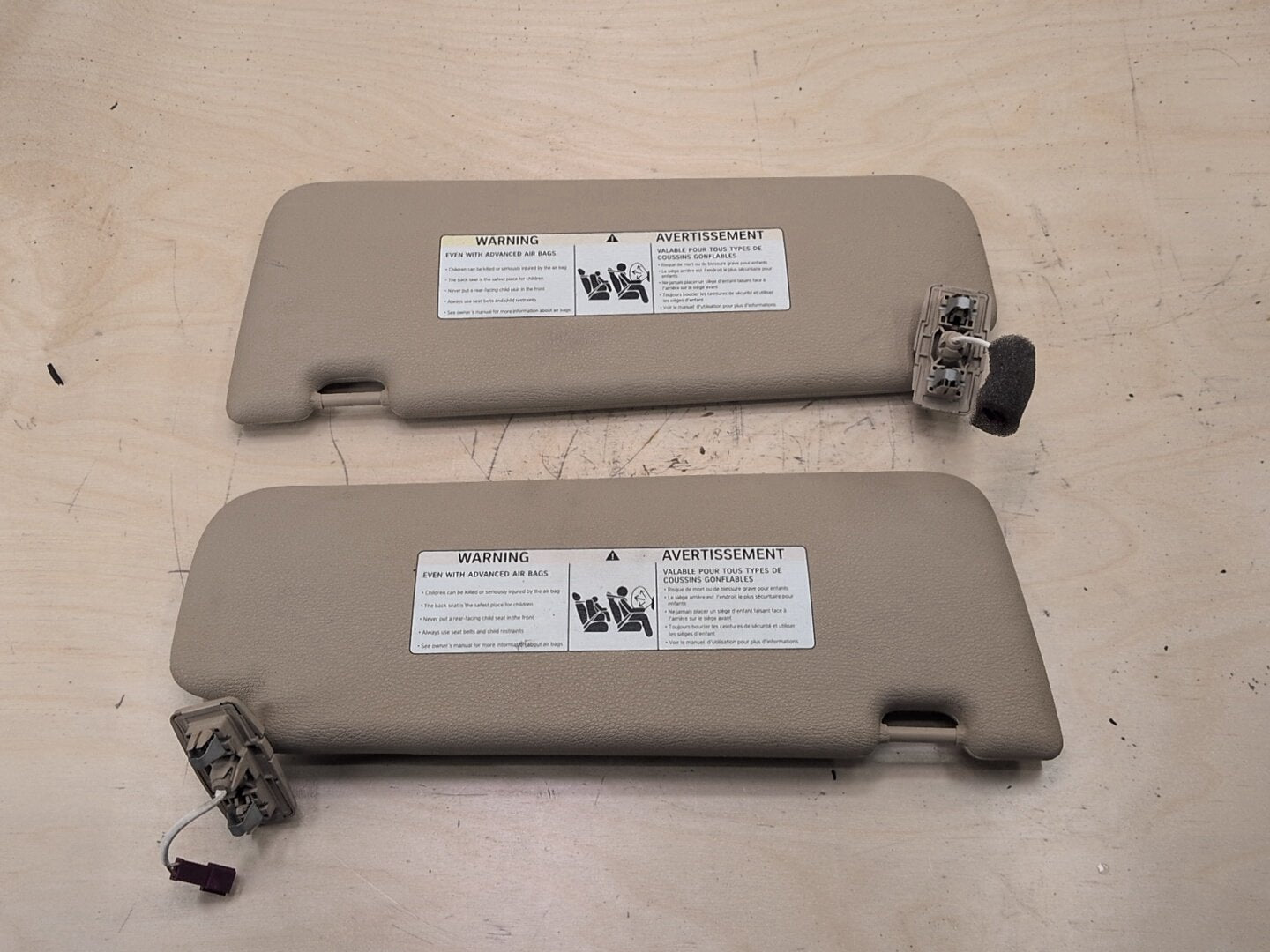 2011-2016 BMW X3 F25 Front Left Right Sun Visor SET 7263571