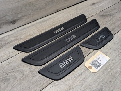 2011 - 2017 BMW X3 F25 Front Rear Left Right Scuff Plate Door Sill SET 7205811 N20B20A