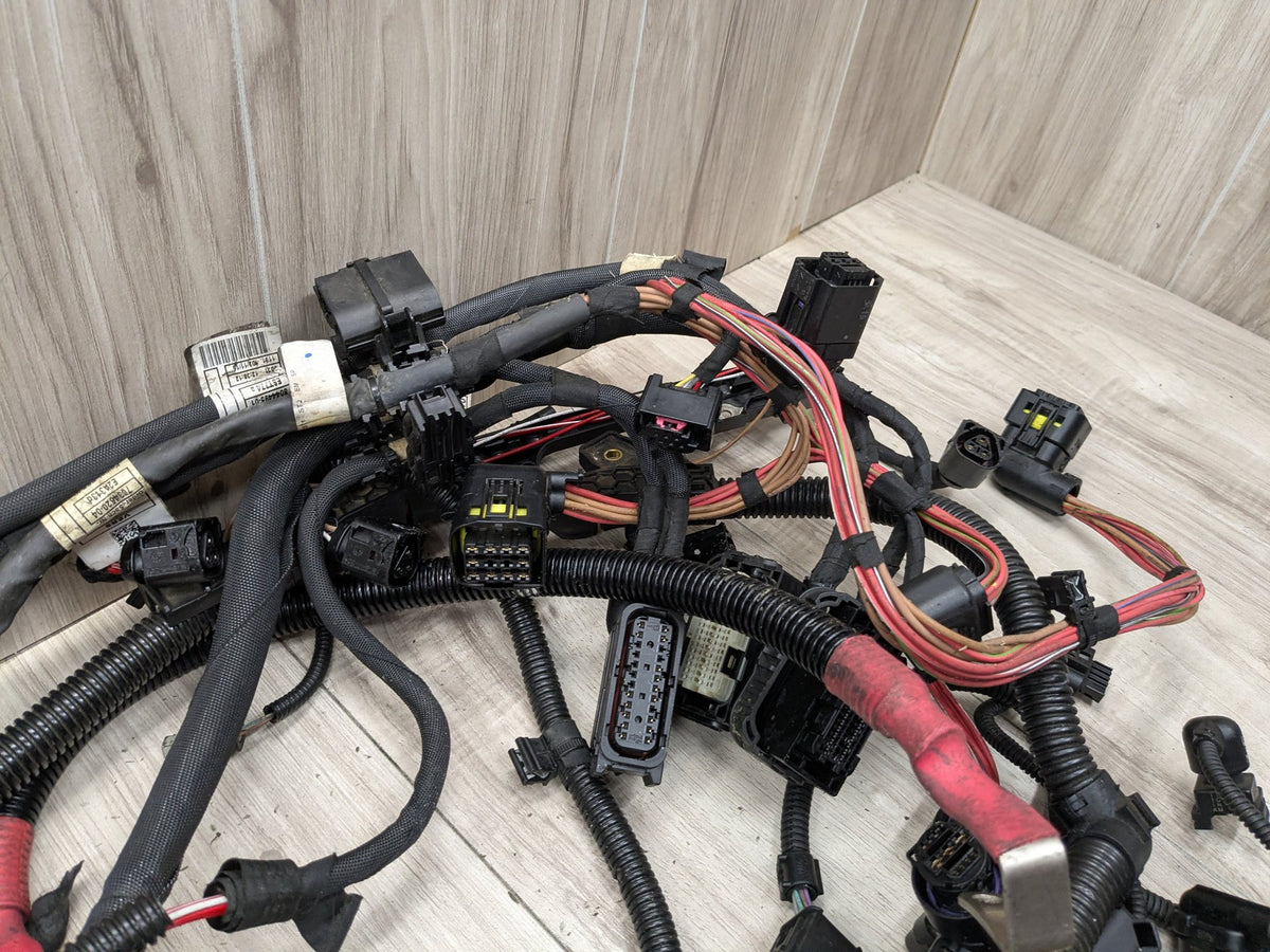 2014-2018 BMW F85 X5 S63B44T2 Engine Motor Transmission Wiring Wire Harness SET 8043689