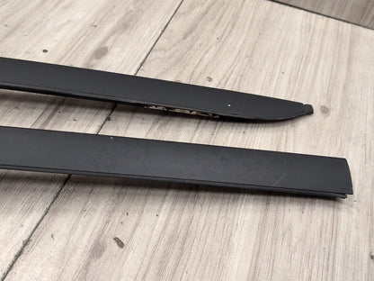 2008-2010 BMW 535i E60 Front Left Right Side Windshield Drip Trim Molding SET 7045448