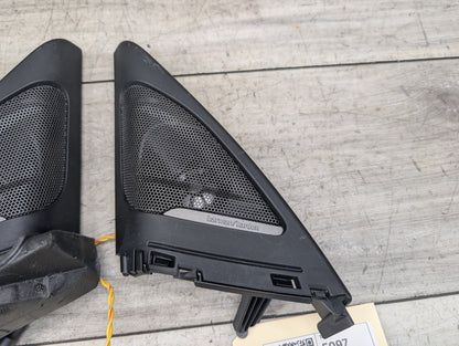 2014 - 2019 BMW 340 F34 Front Left Right Door Triangle Corner Speaker Assemblys SET 9226357 B58B30M0