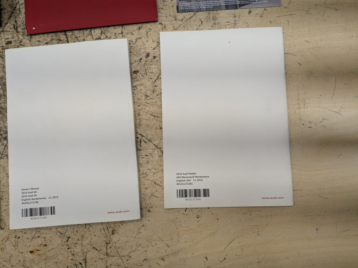 2012-2018 Audi A6 C7 Owners Instruction Manual Book SET OEM