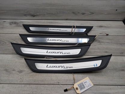 2017-2023 BMW 530i G30 Front Rear Left Right Scuff Plate Door Sill SET 7405773 OEM
