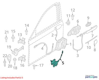 16-22 OEM BMW G11 G12 FRONT LEFT DRIVER Side Door Lock Latch Actuator SOFT CLOSE