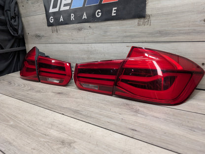 16-18 OEM BMW F30 F80 M3 LCI Rear Left Driver LED Inner Trunk Stop Tail Light